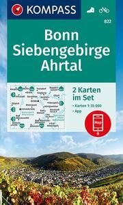 KOMPASS Wanderkarten-Set 822 Bonn, Siebengebirge, Ahrtal (2 Karten) 1:35.000  9783991210740