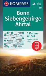 KOMPASS Wanderkarten-Set 822 Bonn, Siebengebirge, Ahrtal (2 Karten) 1:35.000  9783991219996