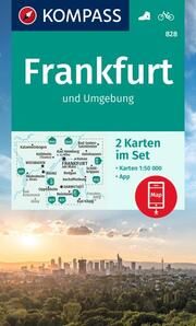 KOMPASS Wanderkarten-Set 828 Frankfurt und Umgebung (2 Karten) 1:50.000  9783991214359