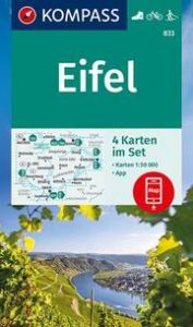 KOMPASS Wanderkarten-Set 833 Eifel (4 Karten) 1:50.000  9783991212287
