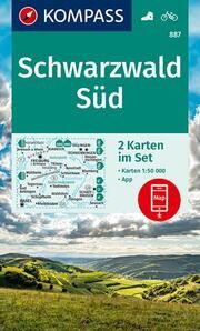 KOMPASS Wanderkarten-Set 887 Schwarzwald Süd (2 Karten) 1:50.000  9783990447611