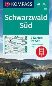 KOMPASS Wanderkarten-Set 887 Schwarzwald Süd (2 Karten) 1:50.000  9783991214571