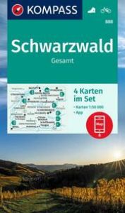 KOMPASS Wanderkarten-Set 888 Schwarzwald Gesamt (4 Karten) 1:50.000  9783991214083