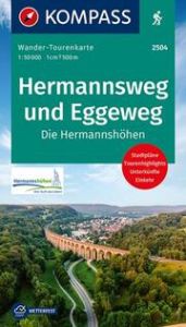 KOMPASS Wander-Tourenkarte Hermannsweg und Eggeweg, Die Hermannshöhen 1:50.000  9783991210016