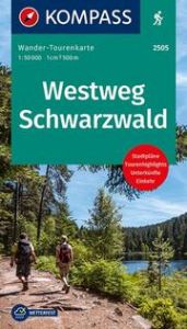 KOMPASS Wander-Tourenkarte Westweg Schwarzwald 1:50.000  9783990449462