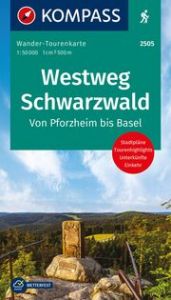 KOMPASS Wander-Tourenkarte Westweg Schwarzwald 1:50.000  9783991217695