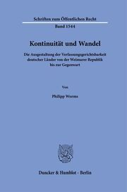 Kontinuität und Wandel Worms, Philipp 9783428192373