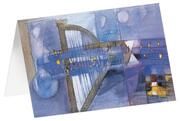 Kunstkarten 'Blaue Harfe' 5 Stk.  4250454725509