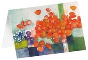 Kunstkarten 'Blütentraube orange' 5 Stk.  4250454726209