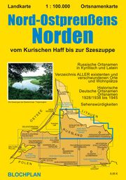Landkarte Nord-Ostpreußens Norden Bloch, Dirk 9783981565669
