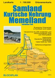 Landkarte Samland/Kurische Nehrung/Memelland Bloch, Dirk 9783982024363