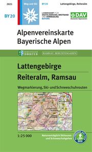 Lattengebirge, Reiteralm, Ramsau Deutscher Alpenverein e V/Landesamt für Digitalisierung Breitband und  9783948256050