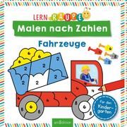 Lernraupe - Malen nach Zahlen - Fahrzeuge Corina Beurenmeister 9783845840475