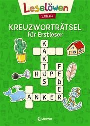 Leselöwen Kreuzworträtsel für Erstleser - 1. Klasse (Grün) Kristin Labuch 9783743201880