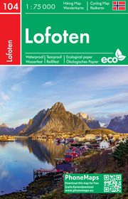 Lofoten, Wander-Radkarte 1:75 000 freytag & berndt 9788074455292