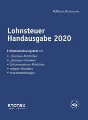 Lohnsteuer Handausgabe 2020 Nußbaum, Sabine/Rosenbaum, Gerlinde 9783083672203