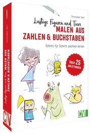 Lustige Figuren und Tiere malen aus Zahlen & Buchstaben Hart, Christopher 9783841102614