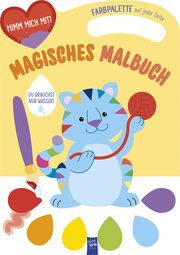 Magisches Malbuch - Cover gelb (Katze)  9789464764000