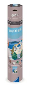 Malen nach Zahlen CreArt - Leinwand Farbenfrohes Santorini  4005556239061