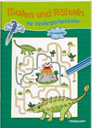 Malen und Rätseln für Kindergartenkinder. Dinosaurier Nadja Schwendemann 9783788645908