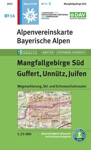 Mangfallgebirge Süd, Guffert, Unnütz, Juifen Deutscher Alpenverein e V/Landesamt für Digitalisierung Breitband und  9783948256371
