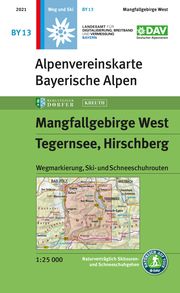 Mangfallgebirge West, Tegernsee, Hirschberg Deutscher Alpenverein e V/Landesamt für Digitalisierung Breitband und  9783948256142