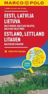 MARCO POLO Länderkarte Estland, Lettland, Litauen, Baltische Staaten 1:800.000  9783829738255