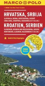 MARCO POLO Länderkarte Kroatien, Serbien, Bosnien und Herzegowina 1:800.000  9783829738347