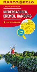 MARCO POLO Regionalkarte Deutschland 03 Niedersachsen, Bremen, Hamburg 1:200.000  9783829740647