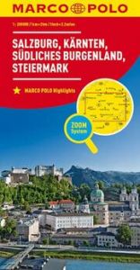MARCO POLO Regionalkarte Österreich 02 Salzburg, Kärnten, Steiermark 1:200.000  9783829740760