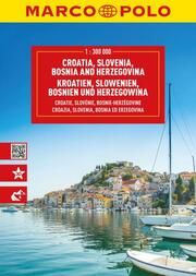 MARCO POLO Reiseatlas Kroatien, Slowenien, Bosnien und Herzegowina 1:300.000  9783575018786