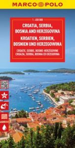 MARCO POLO Reisekarte Kroatien, Serbien, Bosnien und Herzegowina 1:650.000  9783575018731