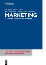 Marketing Hafner, Nils/Halver, Werner/Lippold, Axel u a 9783110516791