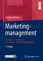 Marketingmanagement Homburg, Christian 9783658296353