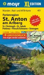 Mayr Wanderkarte Ferienregion St. Anton am Arlberg XL 1:25.000  9783991219446