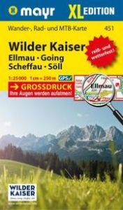 Mayr Wanderkarte Wilder Kaiser - Ellmau - Going - Scheffau - Söll XL 1:25.000  9783991216605