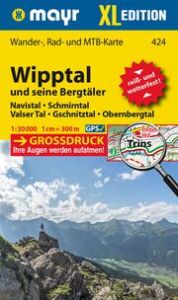 Mayr Wanderkarte Wipptal und seine Bergtäler 1:30.000  9783991216865