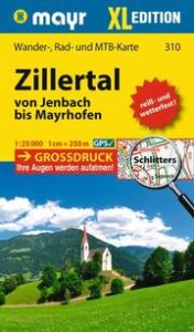 Mayr Wanderkarte Zillertal - Von Jenbach bis Mayrhofen XL 1:25.000  9783991219439