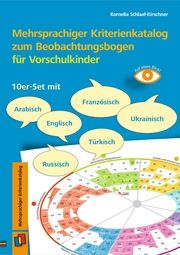 Mehrsprachiger Kriterienkatalog zum Beobachtungsbogen für Vorschulkinder Schlaaf-Kirschner, Kornelia 9783834662620