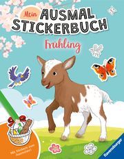 Mein Ausmalstickerbuch Frühling - Großes Buch mit über 300 Stickern, viele Sticker zum Ausmalen Christine Faust 9783473489534