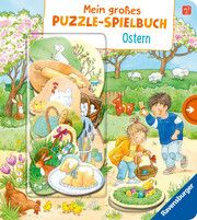 Mein großes Puzzle-Spielbuch: Ostern - Puzzlebuch ab 2 Jahren, mit 10 Puzzleteilen, Geschenk fürs Osternest Rulff, Mila 9783473420803