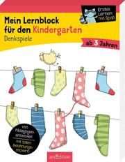 Mein Lernblock für den Kindergarten - Denkspiele Lang, Hannah 9783845844039