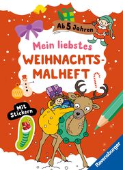 Mein liebstes Weihnachtsmalheft mit Stickern ab 5 Roger De Klerk/Stefan Lohr 9783473488988