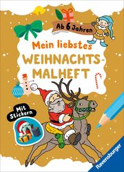 Mein liebstes Weihnachtsmalheft mit Stickern ab 6 Roger De Klerk/Stefan Lohr 9783473488995
