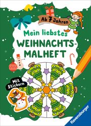 Mein liebstes Weihnachtsmalheft mit Stickern ab 7 Roger De Klerk/Stefan Lohr 9783473489008