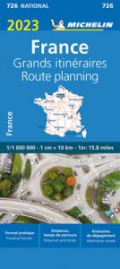 Michelin Grands Itineraires France/Frankreich Fernrouten 2023  9782067258259