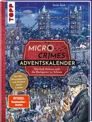 Micro Crimes Adventskalender - Sherlock Holmes und die Blutspuren im Schnee. Mit XXL-Wimmelposter und Stickern durch London (SPIEGEL Bestseller-Autor) Keck, Gecko/Weis, Christian 9783735851598