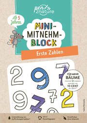 Mini-Mitnehm-Block Erste Zahlen pen2nature 9783987640803