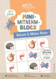 Mini-Mitnehm-Block Rätseln & Malen Natur pen2nature 9783987640773