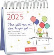 Mini-Wochenkalender Man sieht nur mit dem Herzen gut ... 2025 Saint-Exupéry, Antoine de/Saint-Exupéry, Antoine de 4014489133087